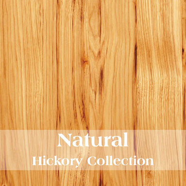 Natural Fireside Lodge Hickory Log Two Drawer Wardrobe with Hanging Rod highlights light honey-colored wood with strong grain patterns and natural knots