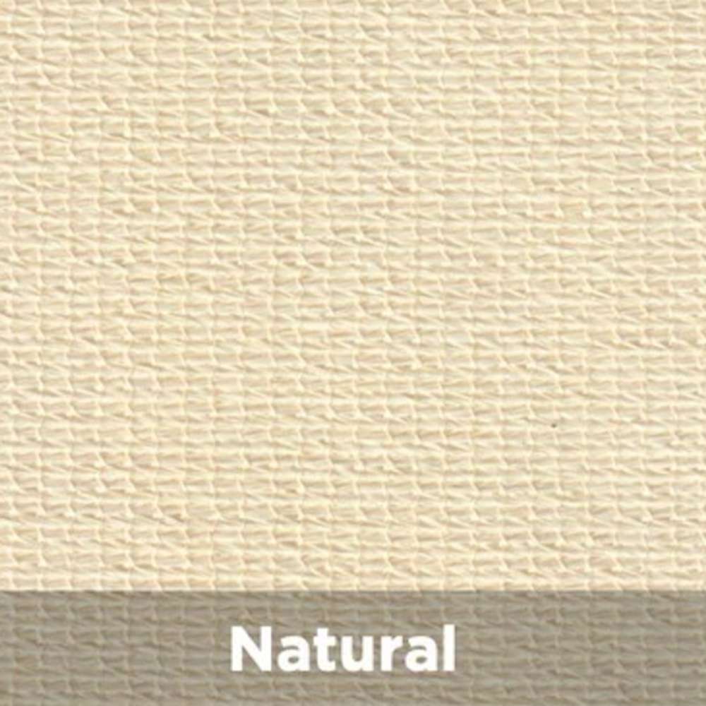 Natural Tenshon Right Triangle Shade Sail fabric color swatch in a light natural cream shade with a textured woven pattern