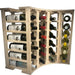 KingsBottle 4 Column 24 Bottle Curved Corner Wine Cube-Freedom Room