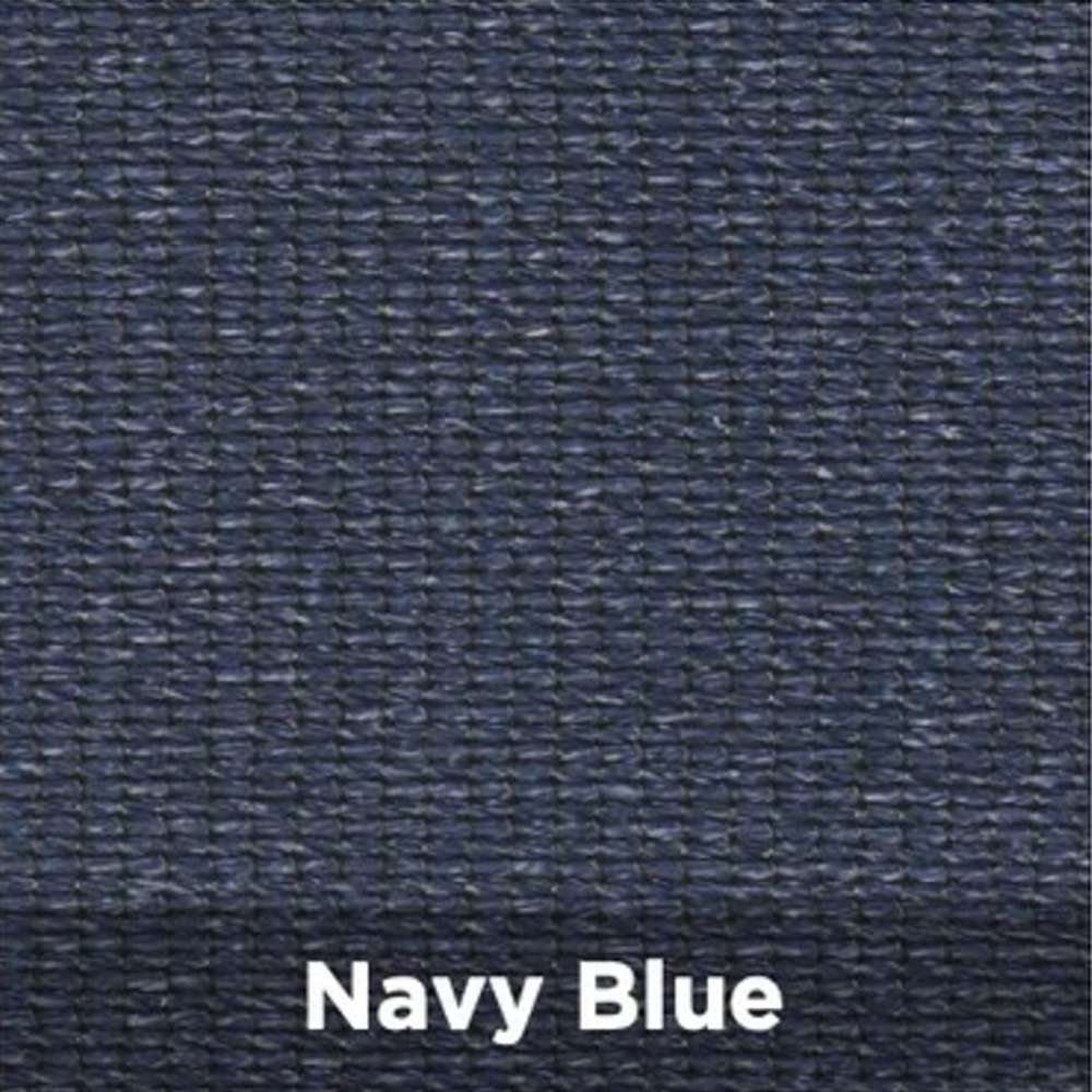 Navy Blue Tenshon Right Triangle Shade Sail fabric color swatch in a classic navy blue shade with a textured woven pattern