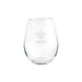 New Orleans Saints Crate & Barrel NFL Aspen 11.75oz Stemless Wine Glass, Set of 4 featuring an etched fleur-de-lis and Saints wordmark on clear glass