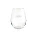 New York Jets Crate & Barrel NFL Aspen 11.75oz Stemless Wine Glass, Set of 4 featuring an etched Jets wordmark on clear glass