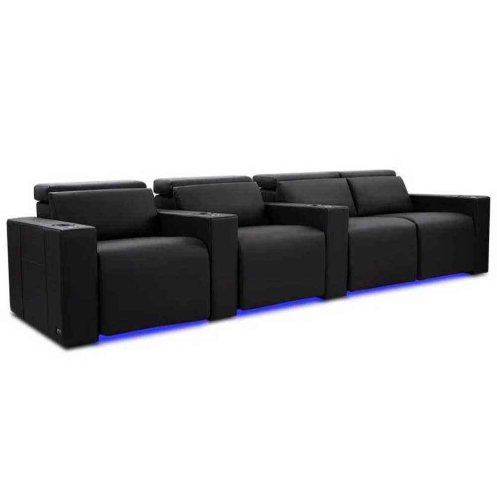 Onyx Valencia Barcelona Ultimate Edition Home Theater Seating Row of 4 Loveseat Right Width 124 Height 35.5 Depth 41