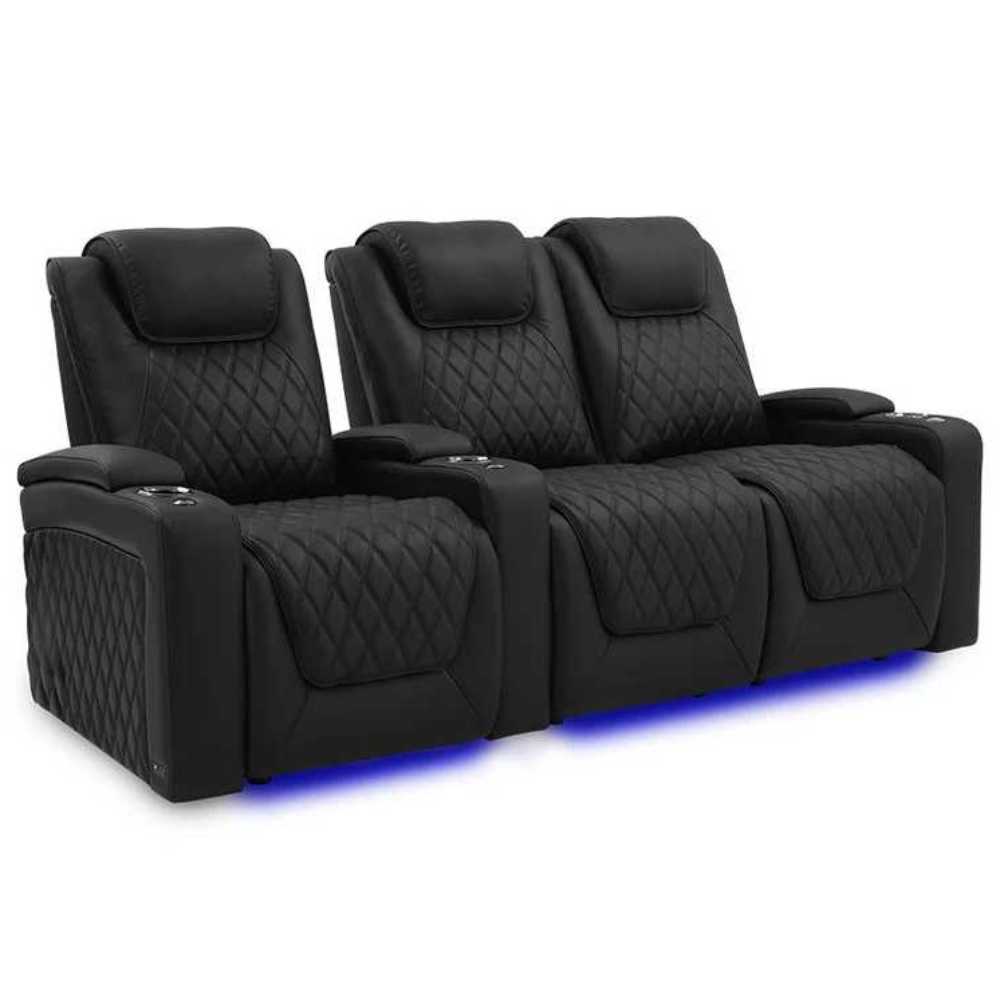 Onyx Valencia Oslo Luxury Edition Home Theater Seating Row of 3 Loveseat Right Width 93 Height 44.5 Depth 39