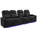 Onyx Valencia Oslo Luxury Edition Home Theater Seating Row of 4 Loveseat Left Width 124 Height 44.5 Depth 39