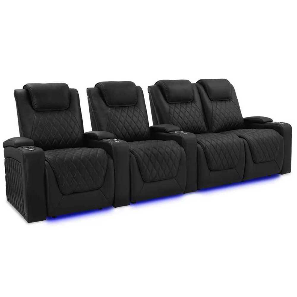 Onyx Valencia Oslo Luxury Edition Home Theater Seating Row of 4 Loveseat Right Width 124 Height 44.5 Depth 39