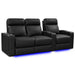 Onyx Valencia Piacenza Luxury Edition Home Theater Seating Row of 3 Loveseat Left Width 93 Height 42 Depth 38.75