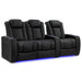 Onyx Valencia Tuscany Luxury Edition Home Theater Seating Row of 3 Loveseat Left Width 92.25 Height 43.5 Depth 40