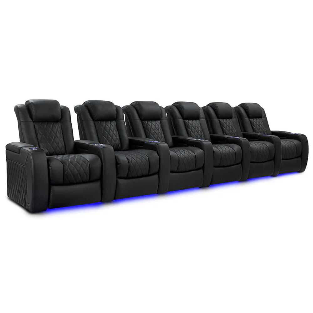 Onyx Valencia Tuscany Luxury Edition Home Theater Seating Row of 6 Width 191.25 Height 43.5 Depth 40