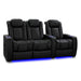 Onyx Valencia Tuscany Slim Ultimate Edition Home Theater Seating Row of 3 Loveseat Left Width 84 Height 43.5 Depth 40