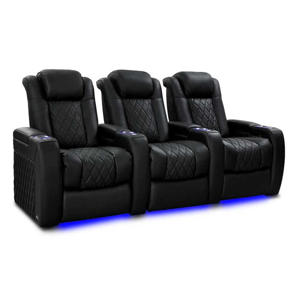 Onyx Valencia Tuscany Slim Ultimate Edition Home Theater Seating Row of 3 Width 90 Height 43.5 Depth 40