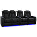 Onyx Valencia Tuscany Slim Ultimate Edition Home Theater Seating Row of 4 Loveseat Left Width 112 Height 43.5 Depth 40