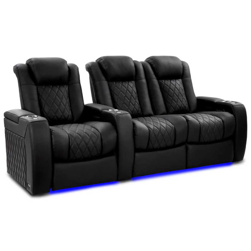 Onyx Valencia Tuscany Ultimate Edition Home Theater Seating Row of 3 Loveseat Right Width 92.25 Height 43.5 Depth 40