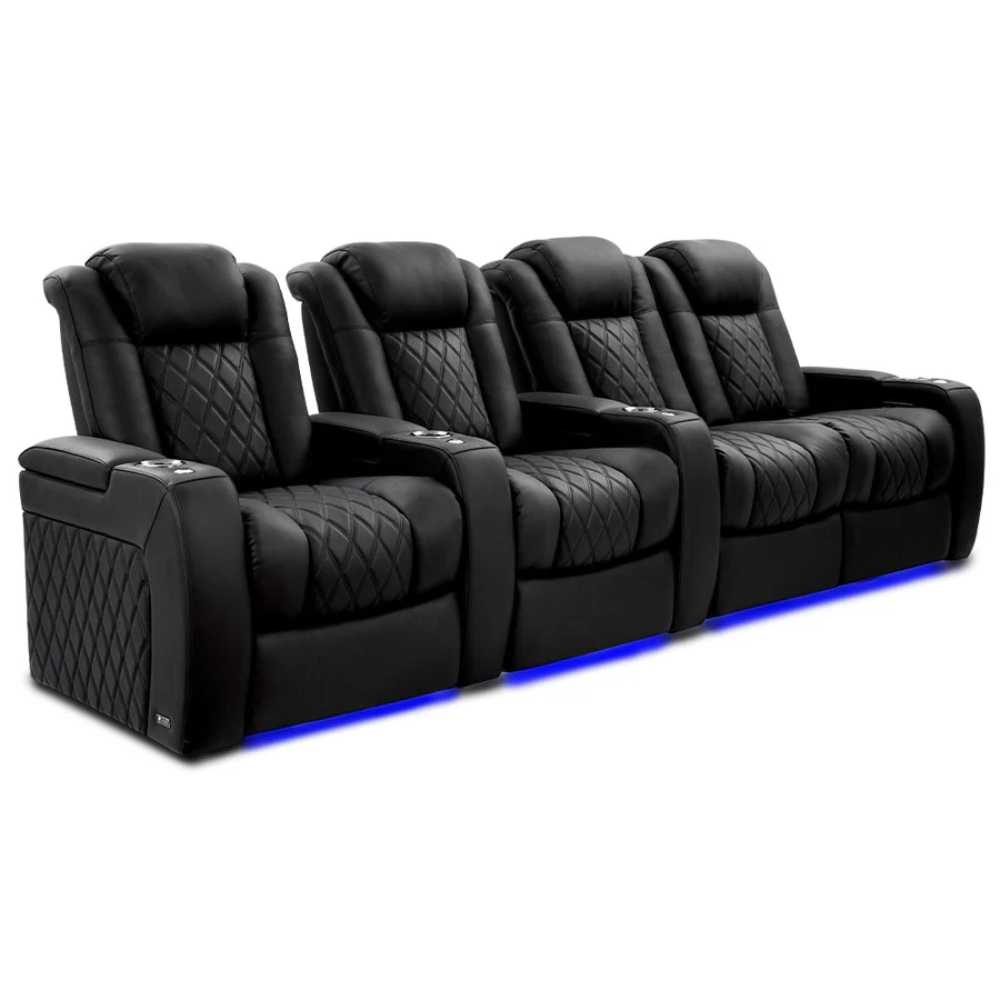 Onyx Valencia Tuscany Ultimate Edition Home Theater Seating Row of 4 Loveseat Right Width 123 Height 43.25 Depth 40