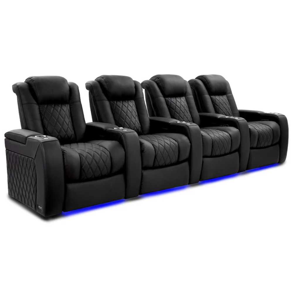 Onyx Valencia Tuscany Ultimate Edition Home Theater Seating Row of 4 Width 129.75 Height 43.5 Depth 40