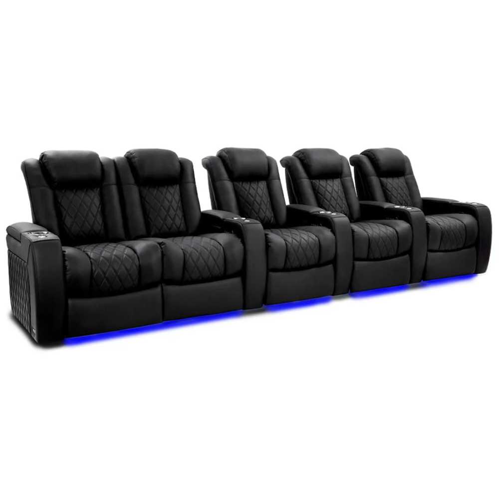 Onyx Valencia Tuscany Ultimate Edition Home Theater Seating Row of 5 Loveseat Left Width 153.75 Height 43.5 Depth 40