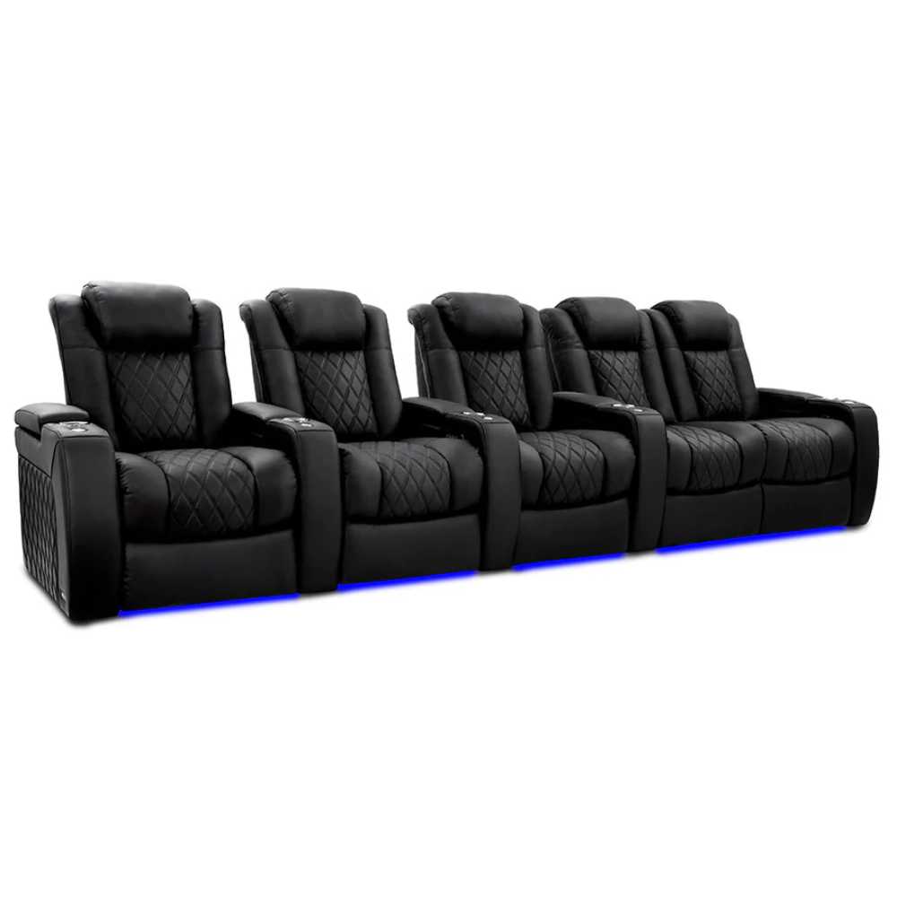 Onyx Valencia Tuscany Ultimate Edition Home Theater Seating Row of 5 Loveseat Right Width 153.75 Height 43.5 Depth 40