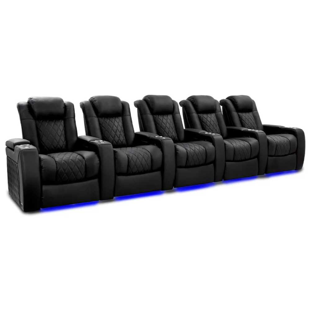 Onyx Valencia Tuscany XL Luxury Edition Home Theater Seating Row of 5 Width 168 Height 46 Depth 39.5