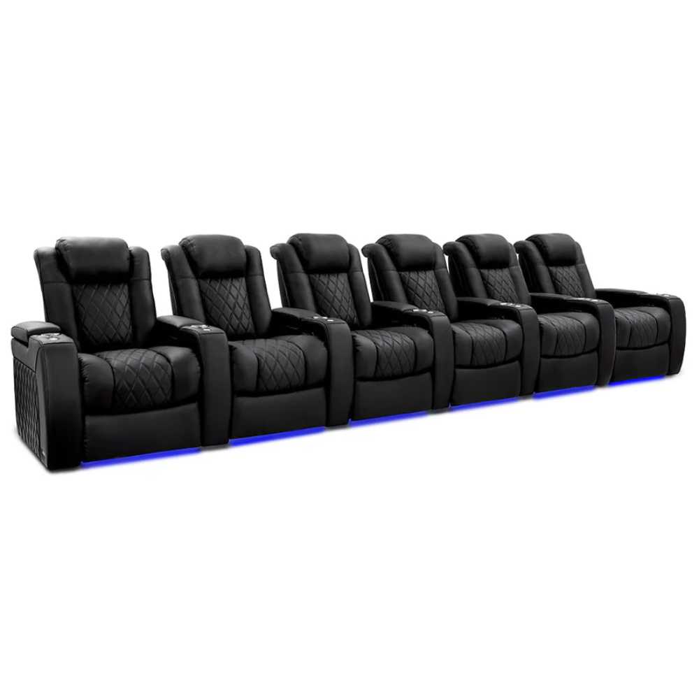 Onyx Valencia Tuscany XL Luxury Edition Home Theater Seating Row of 6 Width 200.5 Height 46 Depth 39.5