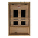 Open front view of Golden Designs Maxxus S-Line 2 Person Ultra Low EMF Far Infrared Sauna showing four carbon panels on the back wall and a heater near the floor