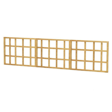 Outdoor Living Today 12ft Raised Garden Bed Climbing Support appears as a long horizontal wooden lattice panel with a clean grid pattern