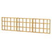 Outdoor Living Today 12ft Raised Garden Bed Climbing Support appears as a long horizontal wooden lattice panel with a clean grid pattern