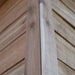 Outdoor Living Today 12×8 Saltbox Studio Outdoor Office is detailed in a close-up of the cedar wall corner showing smooth wood grain and panel alignment