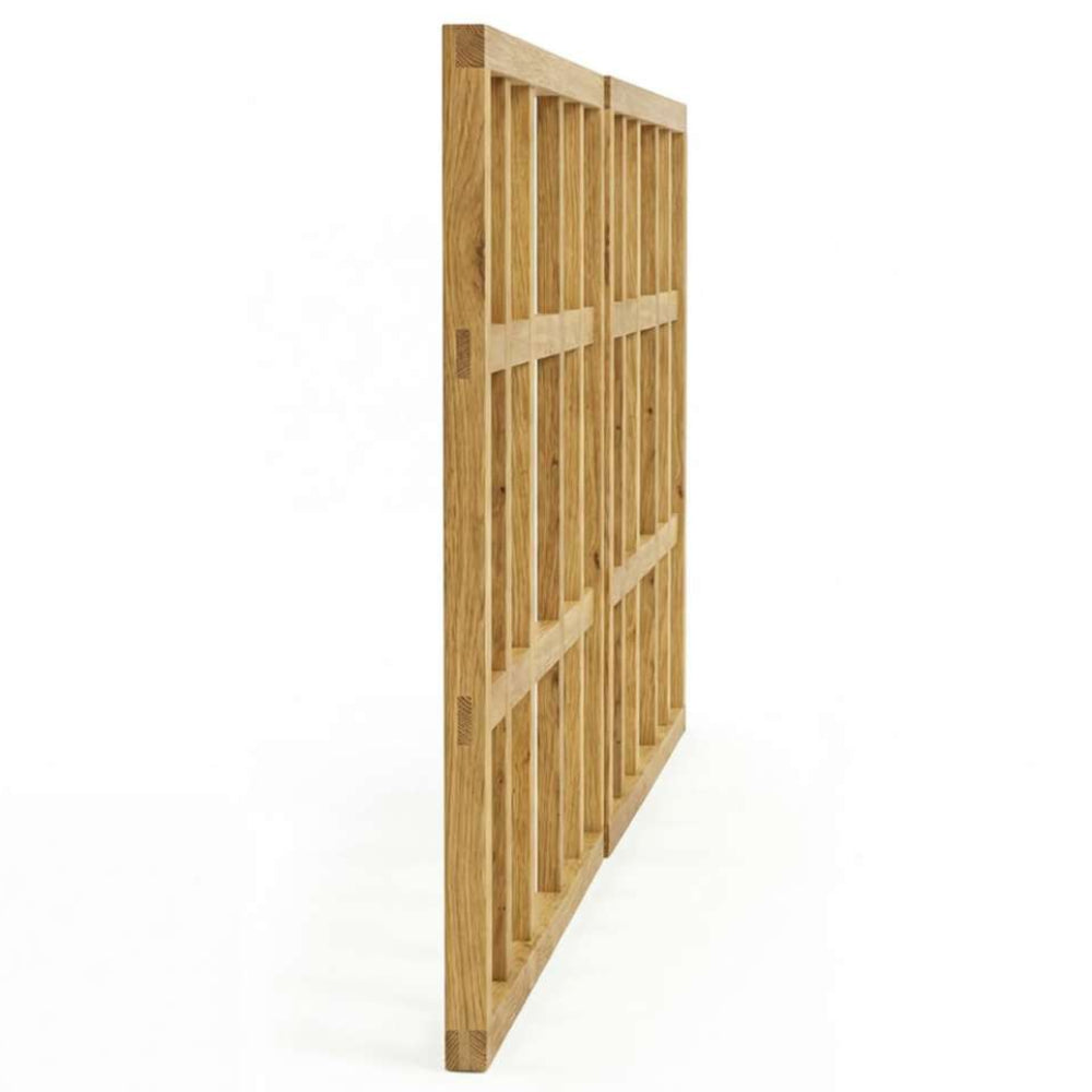 Outdoor Living Today 16ft Raised Garden Bed Climbing Support is shown as a close-up of a tall cedar lattice panel designed to help climbing plants grow upward