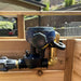 Outdoor Living Today Raised Garden Bed Auto-Watering System timer and valve installed on a raised wooden garden bed