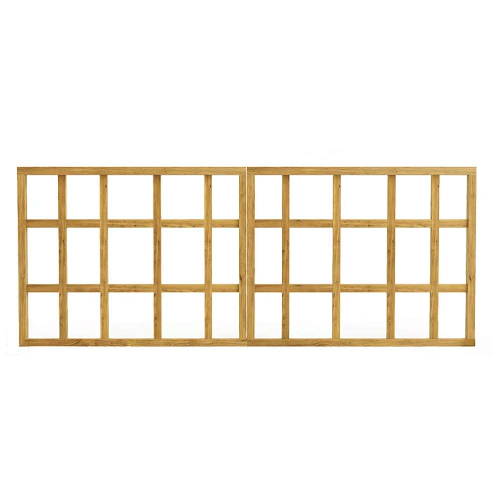 heavy duty wood trellis Outdoor Living Today 8ft Raised Garden Bed Climbing Support — Freedom Room