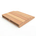 Outdoor Living Today Western Red Cedar Shed Ramp is displayed from the side, showing its raised base and gradual slope for easy entry into a shed