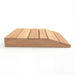 Outdoor Living Today Western Red Cedar Shed Ramp is viewed from the front, emphasizing its low incline and solid support for safe movement