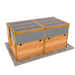 Outdoor Living Today 6×3 Raised Garden Bed completely covered with translucent protective panels