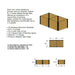 Outdoor Living Today 6×3 Urban Raised Garden Bed is shown in a technical diagram with precise measurements and planting space details