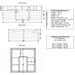 Outdoor Living Today 8×8 Raised Garden Bed is shown in a labeled technical diagram with dimensions for height, width, depth, and shipping specifications