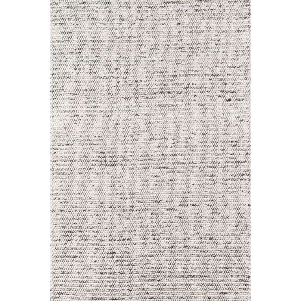Overhead view of Momeni Andes Indoor Rug - AND-8 Ivory, highlighting its even weave and neutral design