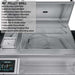 Pellet grill interior with labeled features on the Sunstone Cypress 11.6FT Outdoor Cabinet large Island Package
