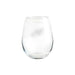 Philadelphia Eagles Crate & Barrel NFL Aspen 11.75oz Stemless Wine Glass, Set of 4 featuring an etched eagle-head logo on clear glass
