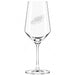 Philadelphia Eagles Crate & Barrel NFL Tour 18oz Red Wine Glass, Set of 4 featuring the Eagles bird-head logo etched on a clear stemmed wine glass