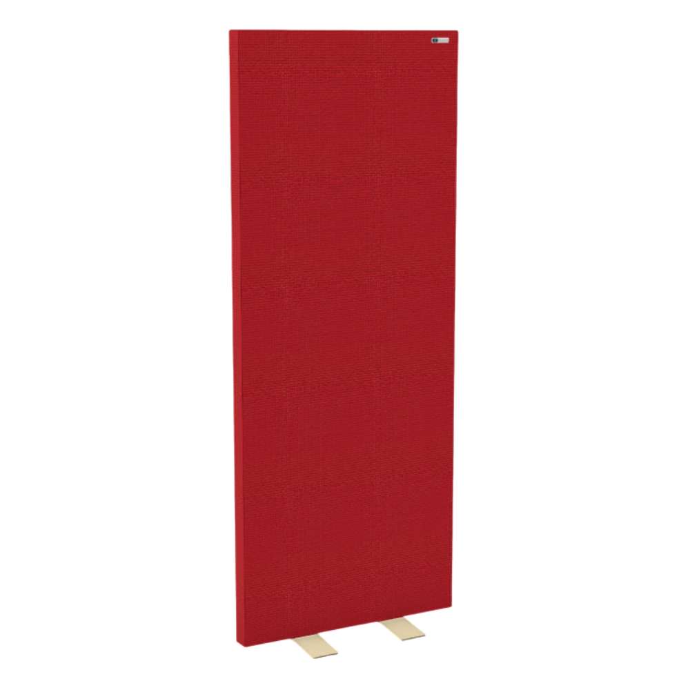 Pitlochry GIK Acoustics FreeStand Bass Trap Panel in bright red fabric with metal feet for noise reduction