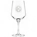 Pittsburgh Steelers Crate & Barrel NFL Tour 18oz Red Wine Glass, Set of 4 featuring the Steelers circular three-diamond logo etched on a clear stemmed wine glass