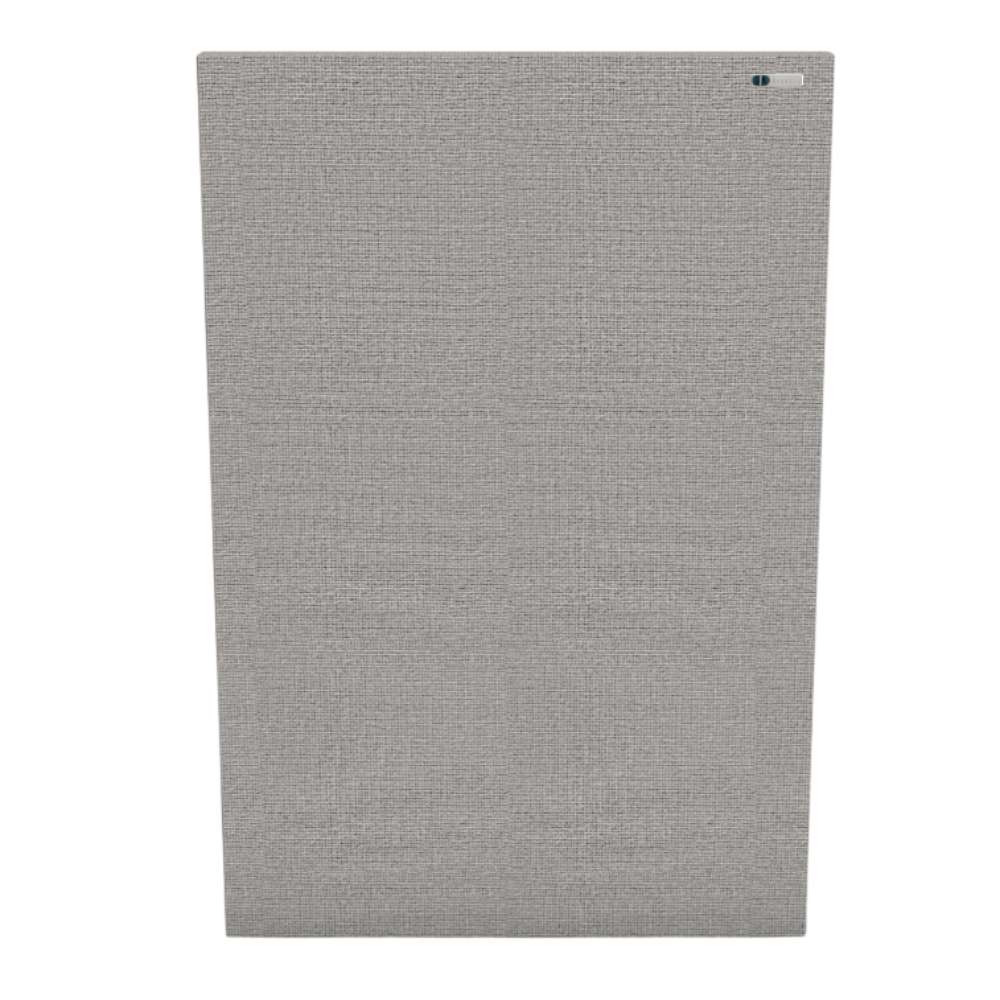 Portrait Glass GIK Acoustics FlexRange Acoustic Panel in pale gray fabric with a textured finish for managing room acoustics