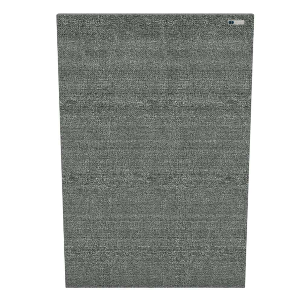 Portrait Lead GIK Acoustics Classic Acoustic Panel in dark gray fabric, shown as a rectangular sound treatment panel