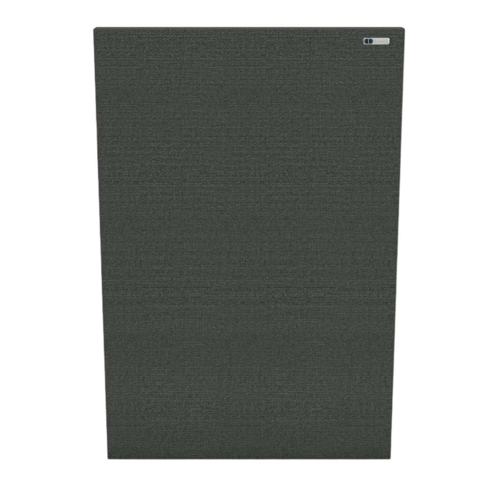 Portrait Merrick GIK Acoustics Classic Acoustic Panel in dark charcoal gray fabric, shown as a rectangular acoustic treatment panel