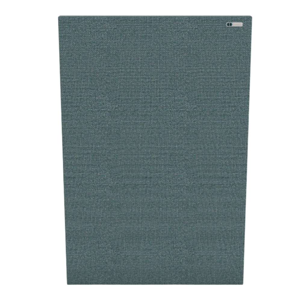 Portrait Ronay GIK Acoustics FlexRange Acoustic Panel in muted blue-gray fabric with a woven texture for managing sound reflections