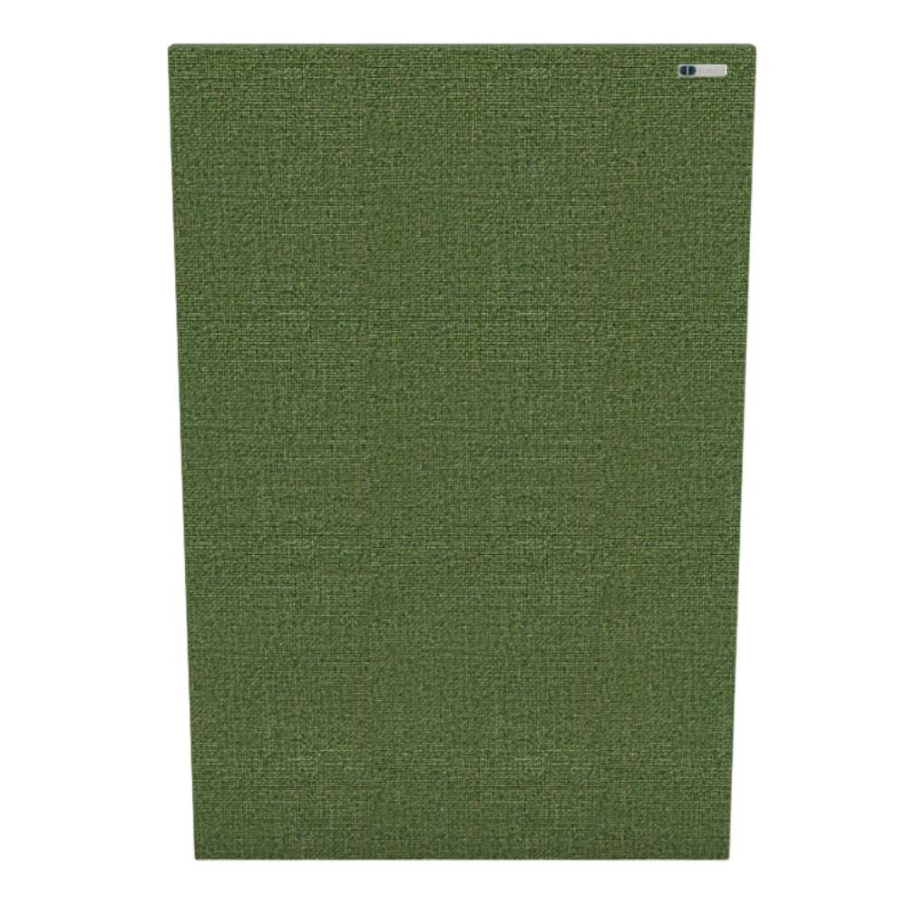 Portrait Staffa GIK Acoustics FlexRange Acoustic Panel in medium green fabric offering effective acoustic treatment with a natural appearance