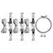 Pulley Kit Tenshon Right Triangle Shade Sail rope pulley hardware kit with shackles, pulleys, and steel cable for shade sail installation