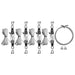 Pulley Kit Tenshon Square Shade Sail installation kit includes ropes, pulleys, shackles, and steel cable for secure shade sail mounting