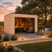 Q Bic ALU 44A Freedom Room transformed into a backyard bar for an afternoon gathering with friends and family.