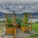 Raised garden bed on a hillside shows the durable Outdoor Living Today Western Red Cedar Greenhouse Kit built for long-lasting outdoor use